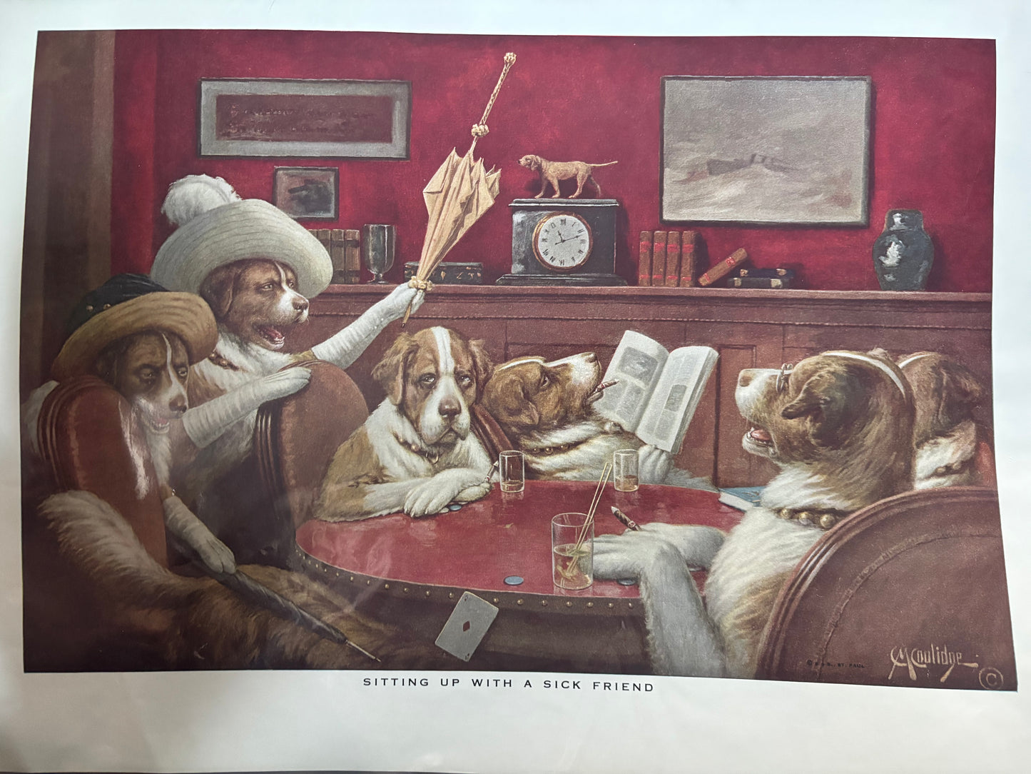 Dogs Playing Poker Print #1